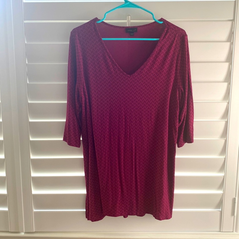JJill Wearever collection V neck tunic